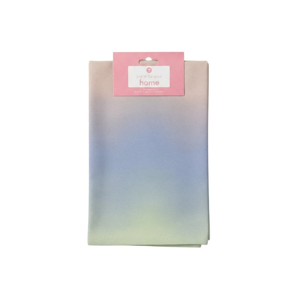 Just In For Your Home Napkins Unisex 18x18 Pastel New 2PK Ombre Gradient Cloth